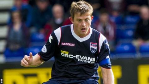 Ross County midfielder Richard Brittain