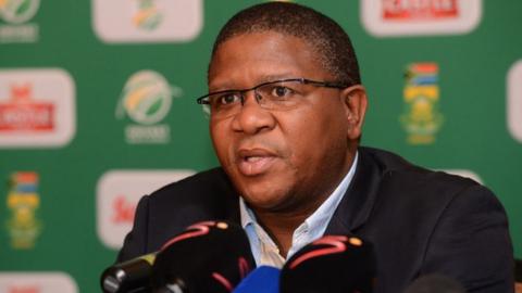 South Africa's Minister of Sport Fikile Mbalula,