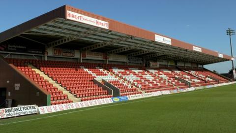 Aggborough, temporary home of Worcester City