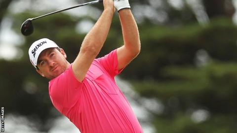 Graeme McDowell is nine shots behind leader Thomas Bjorn