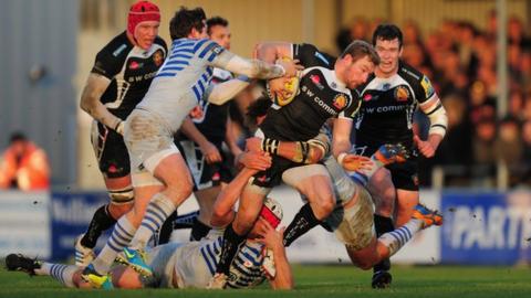 Exeter v Saracens at Sandy Park