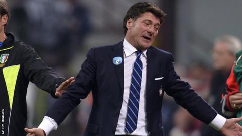 Inter Milan manager Walter Mazzarri