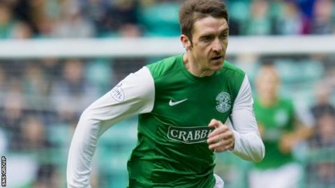 Hibs striker Paul Heffernan