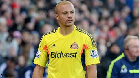 Sunderland defender Wes Brown following his red card against Stoke