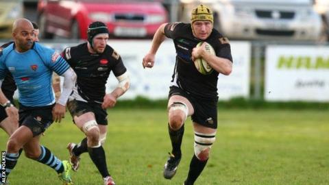 Barrie-John Chapman on the run.