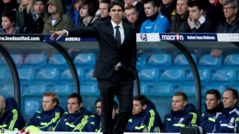 Middlesbrough boss Aitor Karanka on the touchline at Elland Road