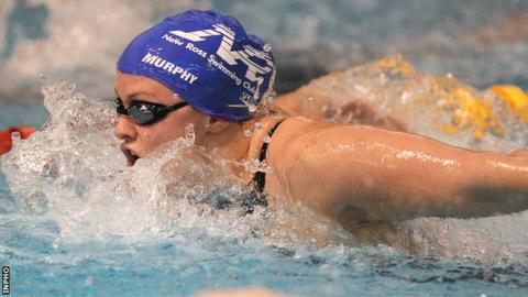 Grainne Murphy on her way to winning the 400m individual medley final