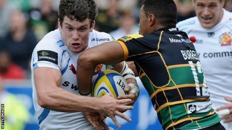 Ian Whitten in action against Northampton