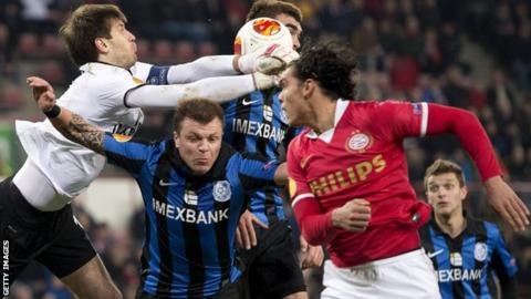 PSV eliminated from Europa League