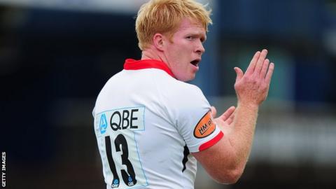 Newcastle Falcons centre Alex Crockett
