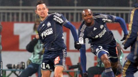Marseille"s French midfielder Florian Thauvin