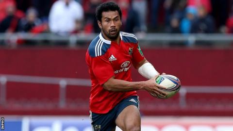 Casey Laulala made his Munster debut in September 2012