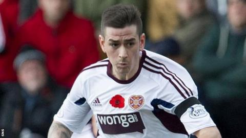 Hearts forward Jamie Walker