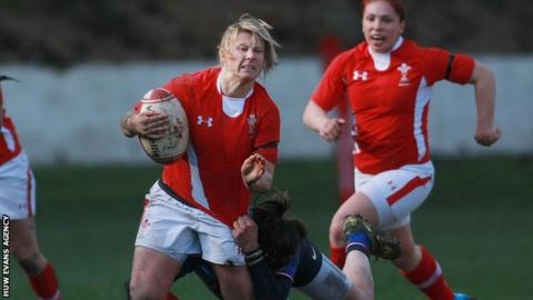 Wales full back Mared Evans