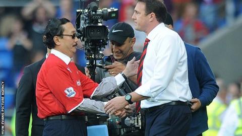 Vincent Tan and Malky Mackay