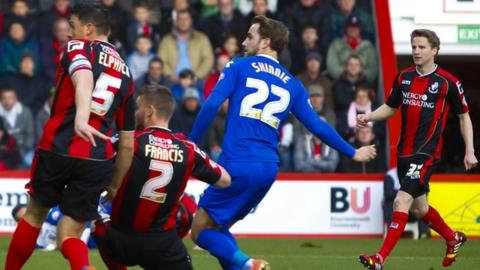 Andrew Shinnie nets Birmingham City's opener at Bournemouth