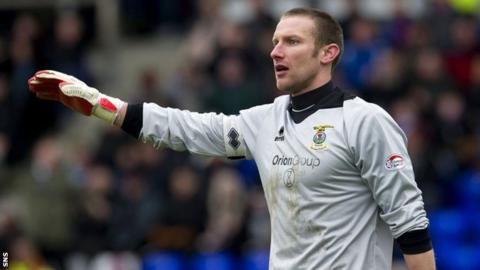 Inverness goalkeeper Ryan Esson