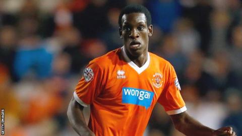 Blackpool midfielder Isaiah Osbourne