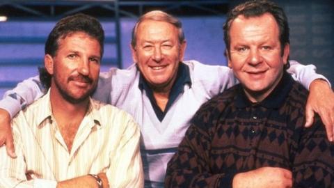 David Coleman with Ian Botham and Bill Beaumont on A Question of Sport in 1994