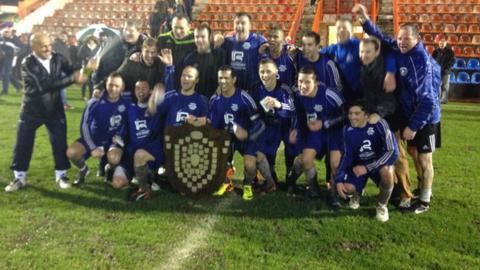 Grouville celebrate winning