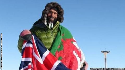 Richard Parks at the South Pole
