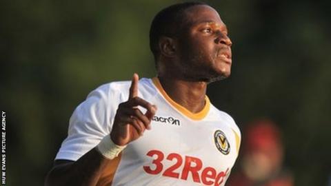 Newport County's Aaron O'Connor