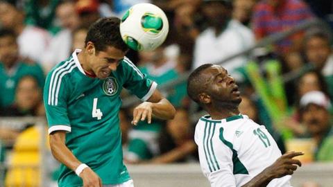 Nigeria and Mexico drew 2-2 when they met last May