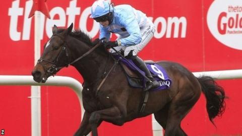 The Liquidator winning at Punchestown
