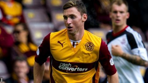 Motherwell striker Bob McHugh