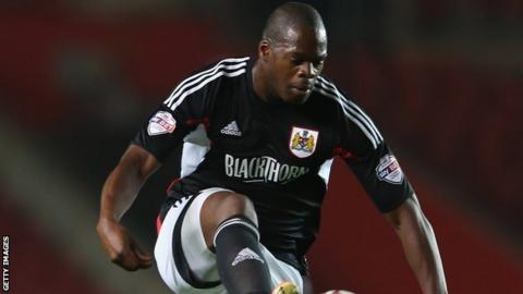 Marlon Harewood playing for Bristol City