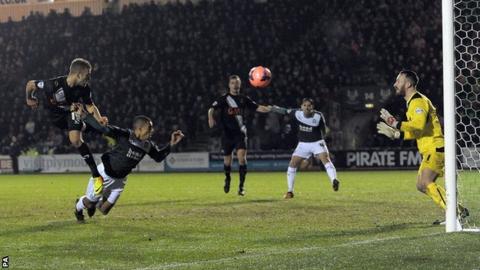 Ben Williamson scores Port Vale's second goal