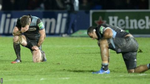 Glasgow lost 15-8 at home to Toulon