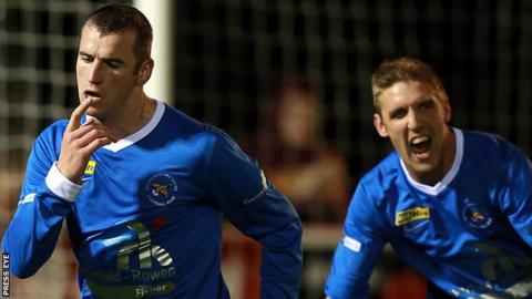 Ryan Campbell scored for Ballinamallard United in the first half