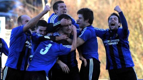 Championship 2 outfit Armagh City celebrated victory over Premiership outfit Ards