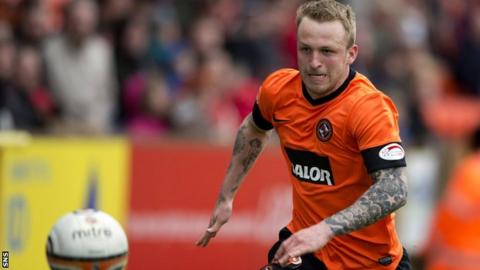 Dundee United forward Johnny Russell