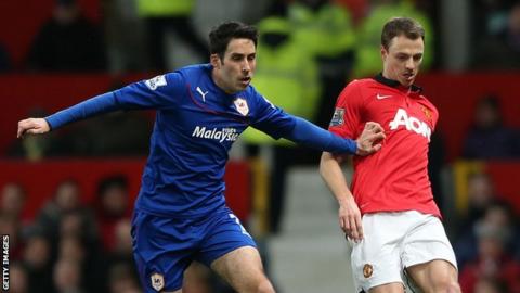 Peter Whittingham in action against Manchester United