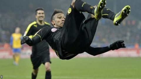 Dortmund's Pierre-Emerick Aubameyang