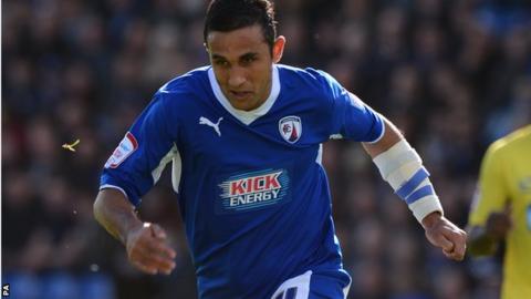 Chesterfield striker Jack Lester