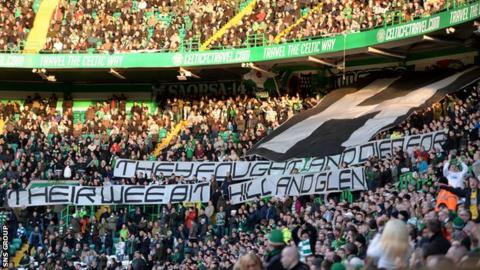 Celtic escaped punishment over this banner display