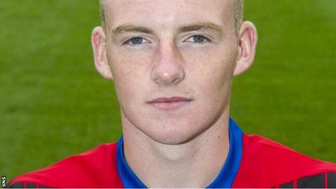 Inverness player Joseph Gorman