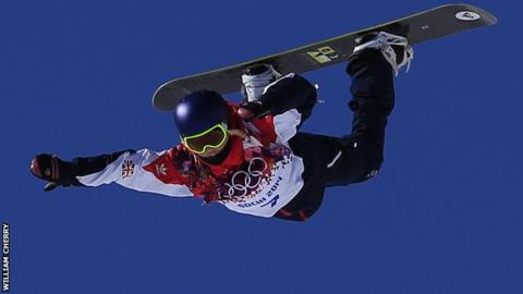 Aimee Fuller in action in Sochi