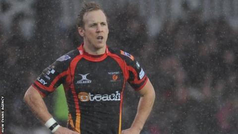 Ashley Smith in the Rodney Parade rain