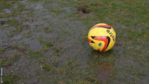 Wet weather hits Saturday's football schedule - BBC Sport