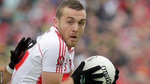 Emmett McGuckin in action for Derry