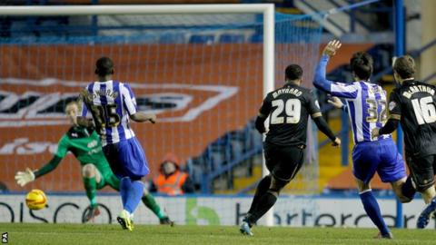 Nicky Maynard scores for Wigan