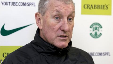 Hibs boss Terry Butcher
