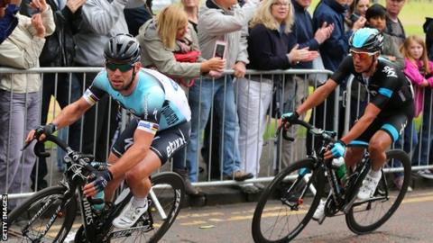 Cavendish winning in 2013