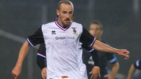 Inverness midfielder James Vincent