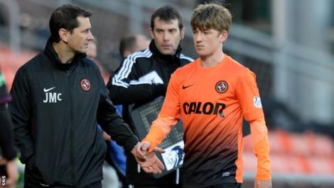Jackie McNamara lost Ryan Gauld to injury early in the second half