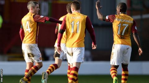 Motherwell beat Partick Thistle 4-3 at Fir Park